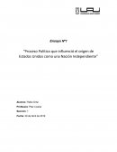 Ensayo Nº1 “Proceso Político que influenció el origen de Estados Unidos como una Nación Independiente”