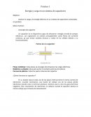 Carga y energía en un sistema de capacitores