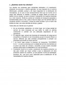 Macroeconomia. ¿Quiénes serán los clientes?