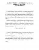 ANALISIS FINANCIERA . ANALISIS VERTICAL Y HORIZONTAL DE LA EMPRESA “HOLCIM”