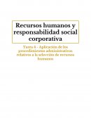 Recursos humanos y responsabilidad social corporativa
