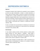 DEPRESIÓN DISTIMICA