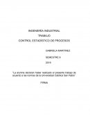 CONTROL ESTADÍSTICO DE PROCESOS