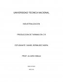 INDUSTRIALIZACION PRODUCCION DE TARIMAS EN C.R
