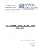 GUATEMALA NO ES UN ESTADO FALLIDO