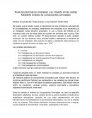 Analisis de componentes principales sobre el nivel educacional de las empresas y su impacto en las ventas