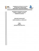 PRACTICA EDUCATIVA. ANTROPOLOGIA EDUCATIVA