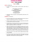 TALLER DE INGLÉS: TEMA: “THE COLORS”