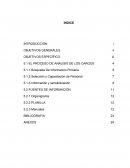 El proceso de análisis de los cargos