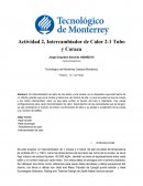 Actividad 2, Intercambiador de Calor 2-1 Tubo y Coraza