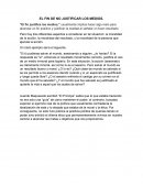 El fin no justificar los medios