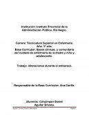 Alteraciones durante el embarazo
