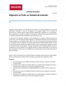Migración en Chile: un llamado de atención