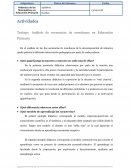 Análisis de secuencias de enseñanza en Educación Primaria