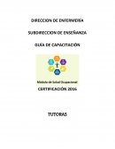 SUBDIRECCION DE ENSEÑANZA GUÍA DE CAPACITACIÓN
