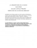 Analisis Capítulo Primero La Arquitectura de la Ciudad de Aldo Rossi