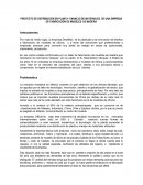 PROYECTO DE DISTRIBUCIÓN EN PLANTA Y MANEJO DE MATERIALES DE UNA EMPRESA DE FABRICACIÓN DE MUEBLES DE MADERA
