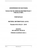PORTAFOLIO MATERIA. MATEMATICAS