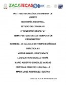 Estudio de los tiempos con cronómetro