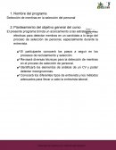 Detección de Mentiras en la Selección del Personal