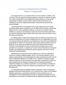 Como las concepciones de los profesores influyen en el aprendizaje