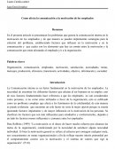 Como afecta la comunicación a la motivación de los empleados