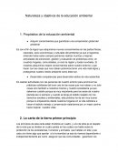 Naturaleza y objetivos de la educación ambiental