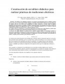 Construcción de un tablero didáctico para realizar prácticas de mediciones eléctricas