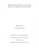 IMPORTANCIA ENTRE LA FORMULACION Y EVALUACIÓN DE PROYECTOS Y LA SEGURIDAD Y LA SALUD EN EL TRABAJO