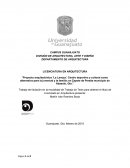 Proyecto arquitectónico 'La Lanuza'. Centro deportivo y cultural como alternativa para la juventud y la familia; en Zapote de Peralta municipio de Abasolo, Gto.
