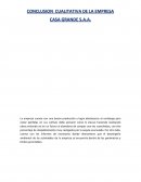 CONCLUSION CUALITATIVA DE LA EMPRESA CASA GRANDE S.A.A