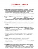 COLORES DE LA BIBLIA