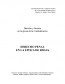 DERECHO PENAL EN LA ÉPOCA DE ROSAS