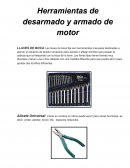 Herramientas de desarmado y armado de motor