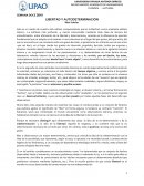 LIBERTAD Y AUTODETERMINACIÓN