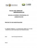EL LIDERAZGO GERENCIAL Y LA SATISFACCIÓN LABORAL DE LA PLANA DOCENTE DE LA INSTITUCIÓN EDUCATIVA PRIVADA DE JESÚS