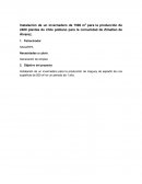 Instalación de un invernadero de 1500 m2 para la producción de 2400 plantas de chile poblano para la comunidad de Zimatlan de Álvarez