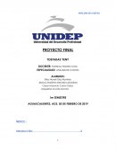 Proyecto de empresa TOSTADAS YENY