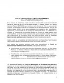 ACTA DE CONSTITUCIÓN DEL COMITÉ DE MEJORAMIENTO DE LA INFRAESTRUCTURA EDUCATIVA