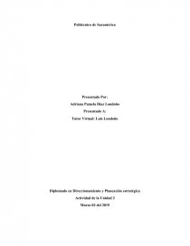 Variables del Análisis DOFA. Página 1