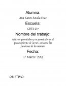 Aditivos permitidos y no permitidos en la industria cárnica