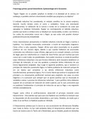 Preentrega primer parcial domiciliario: Epistemología de la Economía