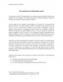 El comienzo de la dimensión social