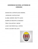 ANTROPOLOGIA GENERAL. EVALUACION IV UNIDAD