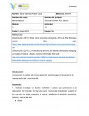 Actividad Análisis del entorno global del marketing para el lanzamiento de nuevos productos a nivel mundial