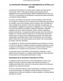 La revolución francesa y su importancia en el Perú y el mundo