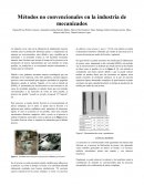 Métodos no convencionales en la industria de mecanizados