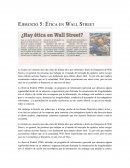 Ejercicio 5: Ética en Wall Street