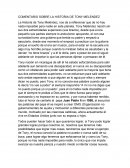 COMENTARIO SOBRE LA HISTORIA DE TONY MELENDEZ