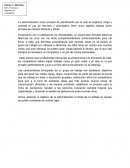 TALLER MICROECONOMÍA. La administración como proceso de planificación